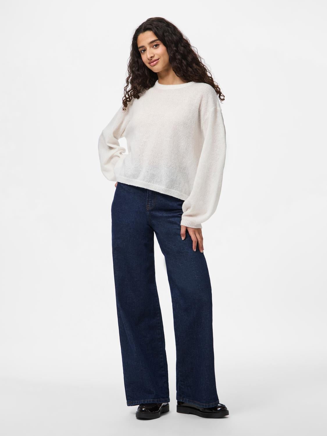 PCIDA Pullover - Cloud Dancer - VERO MODA & VILA Bergvik